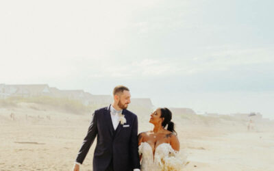 Marquenette + Justin | Featured in Outer Banks Weddings Magazine