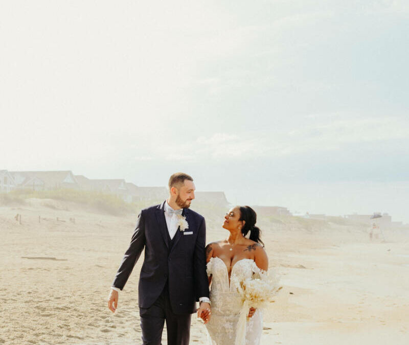 Marquenette + Justin | Featured in Outer Banks Weddings Magazine
