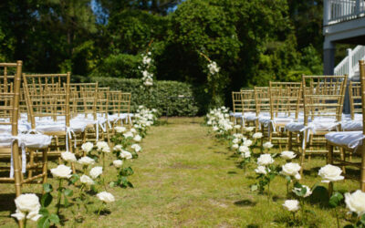 Timeless Black Stallion Wedding with a Stunning Flower Stem Aisle